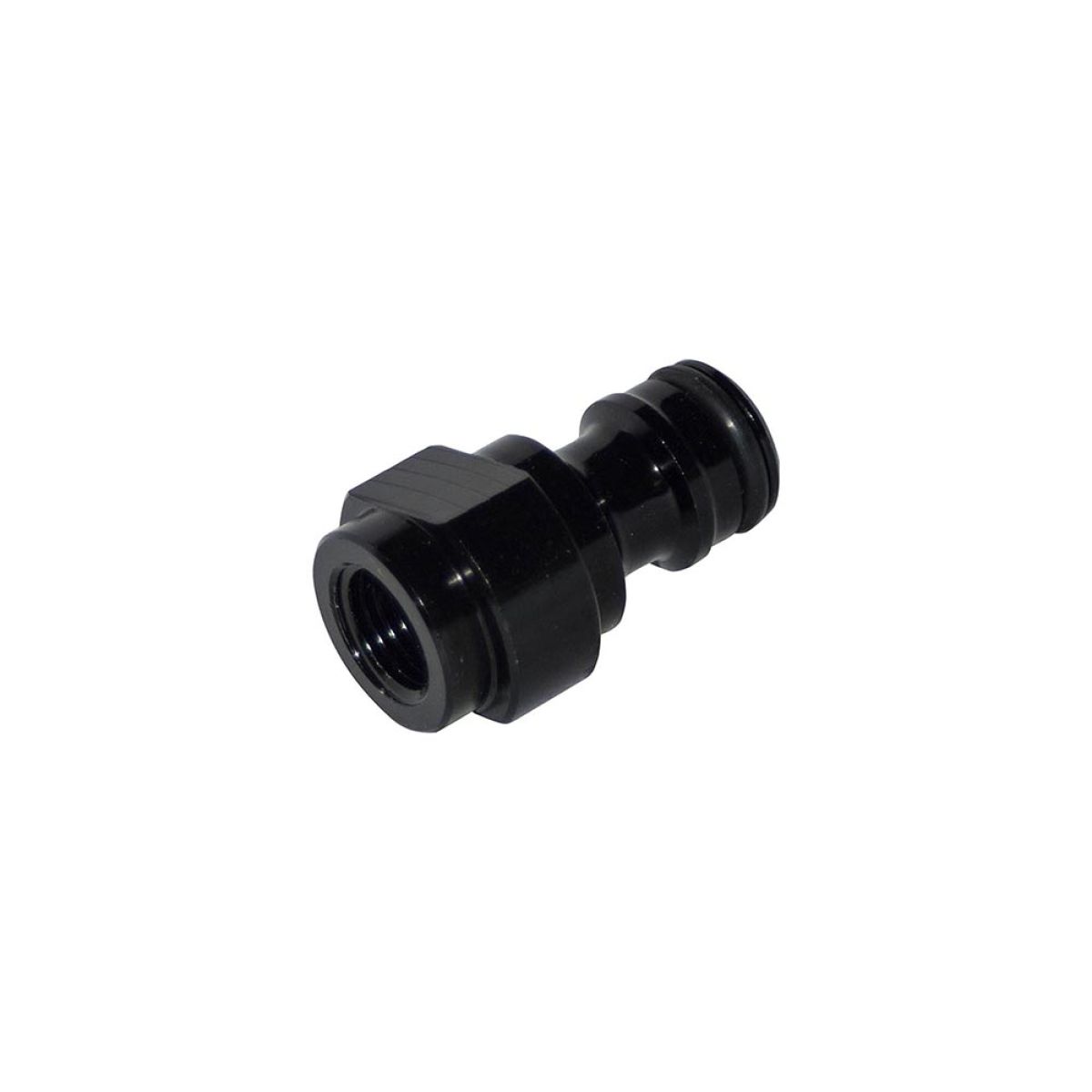 Item Aluminum male adapter with 1/4 F thread