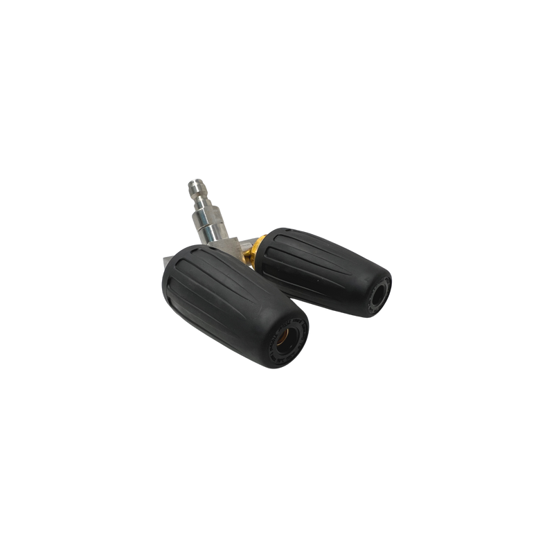 Double turbo nozzle quick connect quiclease 1/4