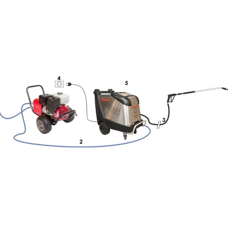 Hot water generator up to 90°