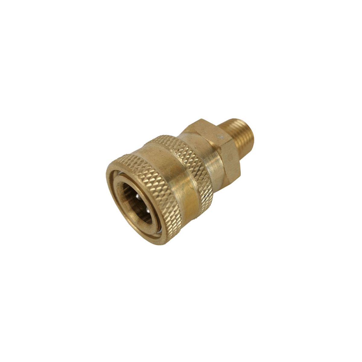 Item 1/4" high pressure female quick connector with 1/4" male thread