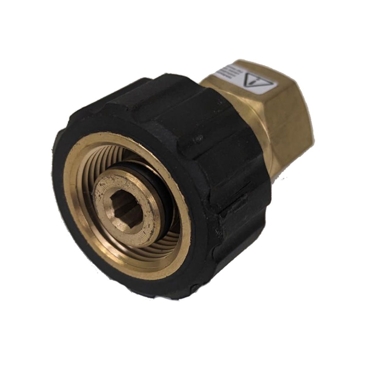 Item High pressure M22 threaded female connector fitting, with 1/4 inch female thread