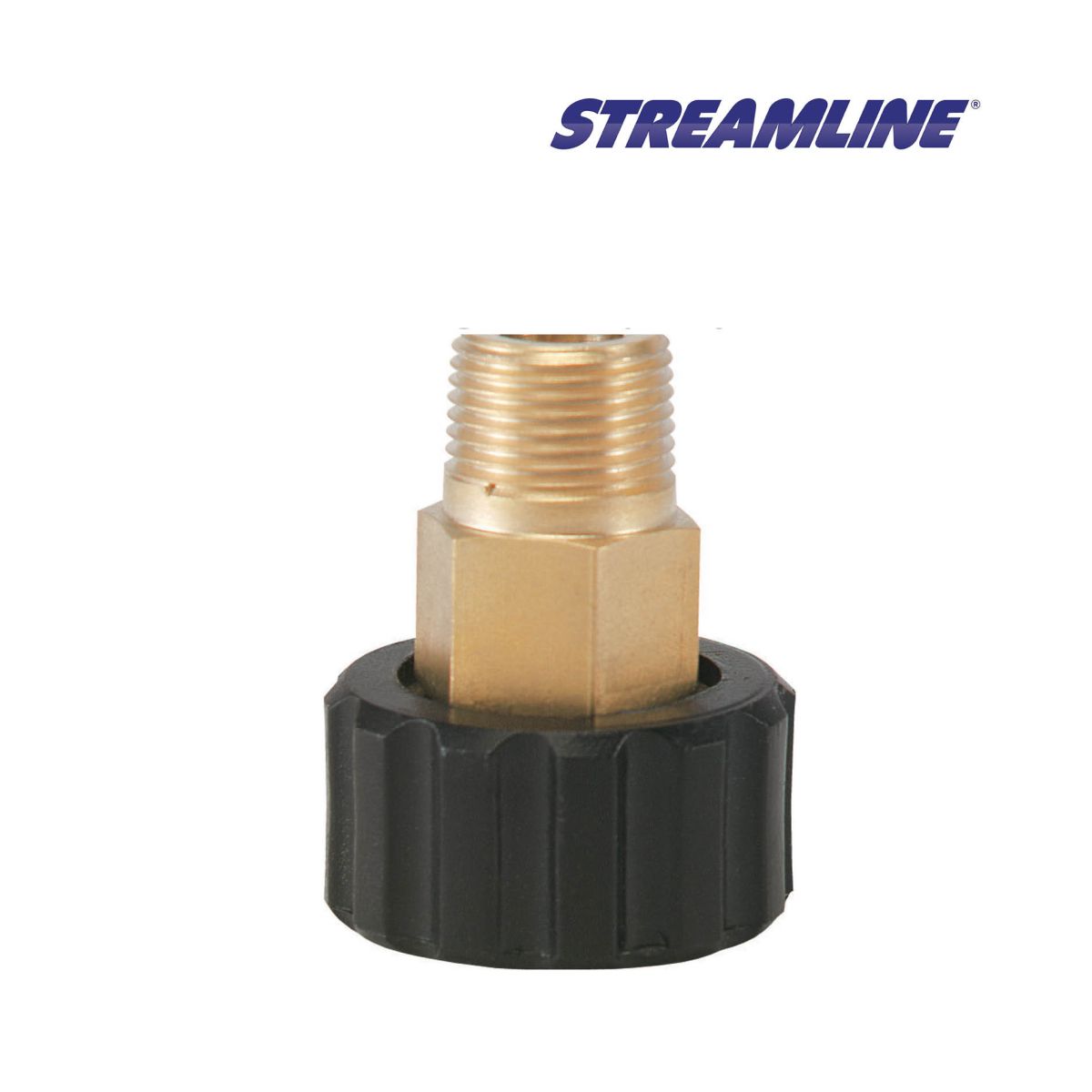 Item High pressure M22 threaded female connector fitting, with 1/4 inch male thread