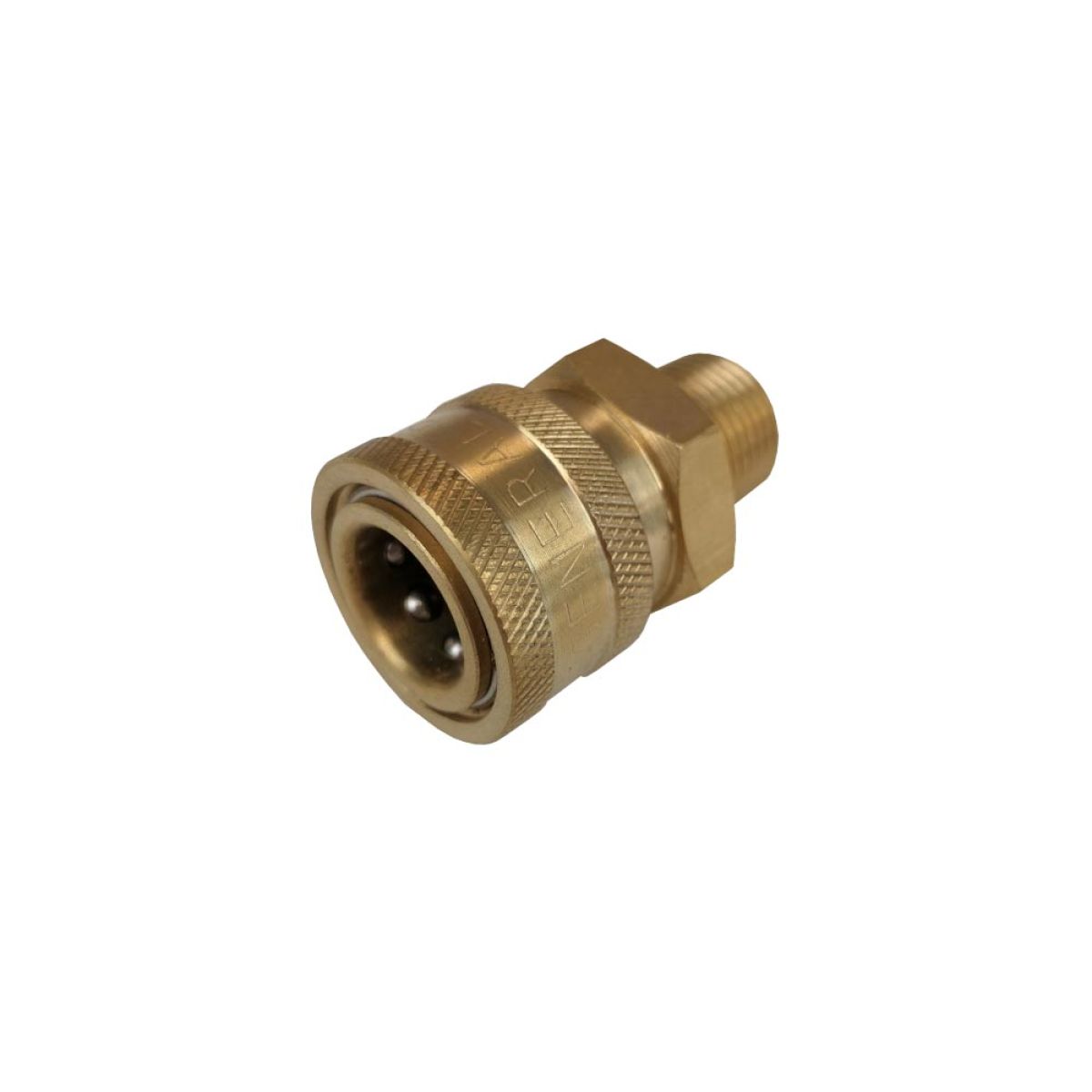Item 3/8" high pressure female quick connector with 3/8" male thread