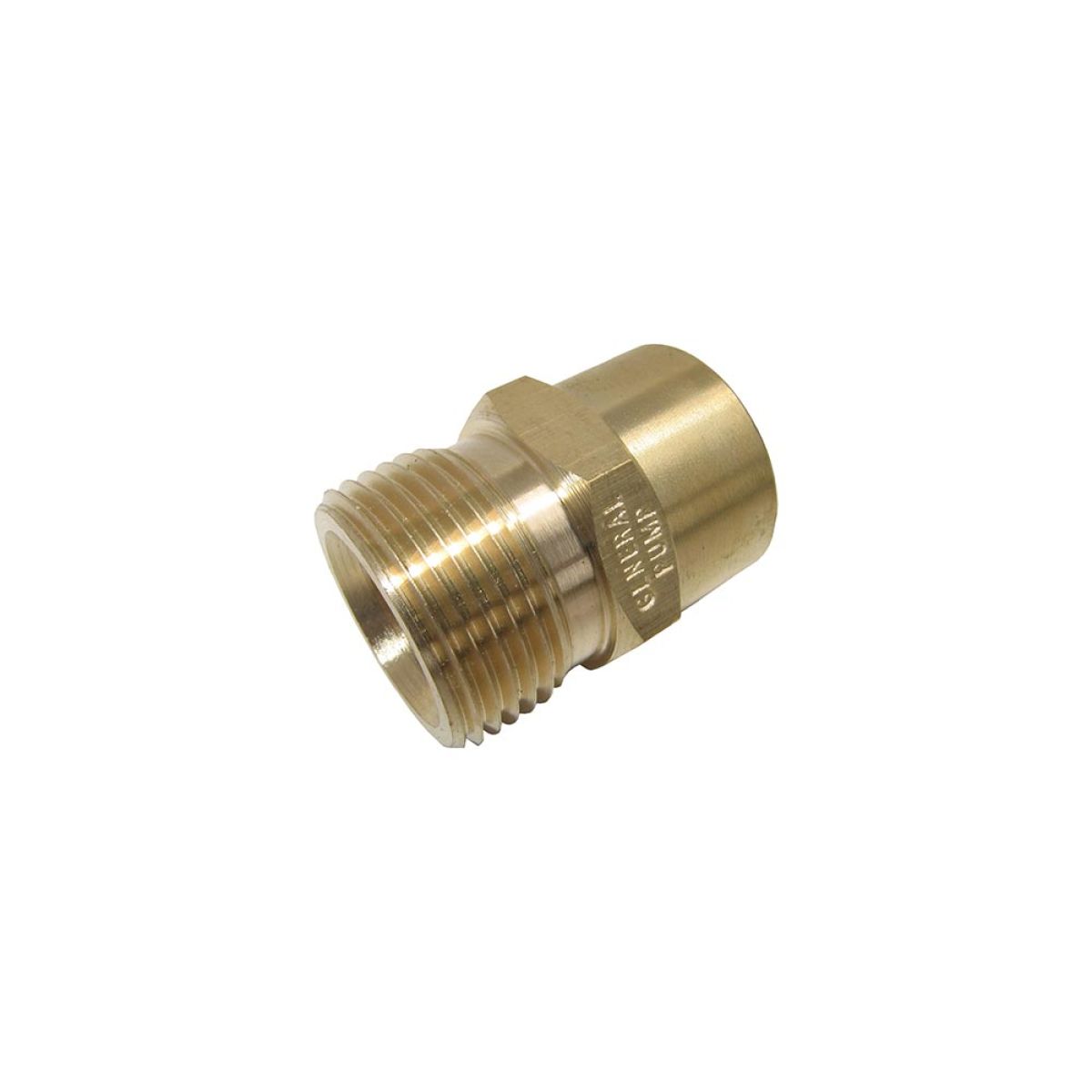 Item High pressure M22 threaded male connector fitting, with 3/8" female thread