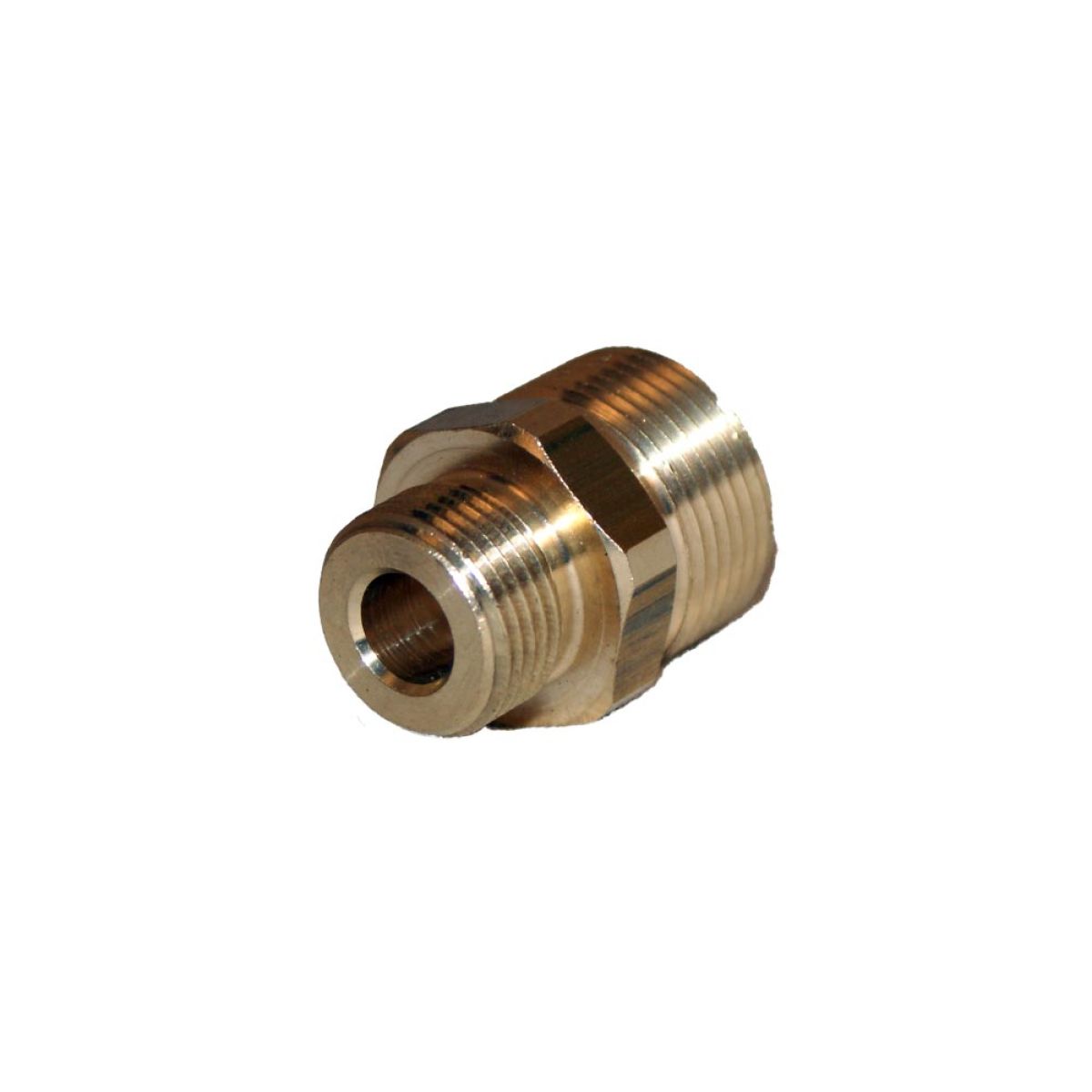 Item High pressure M22 threaded male connector fitting, with 3/8 inch male thread