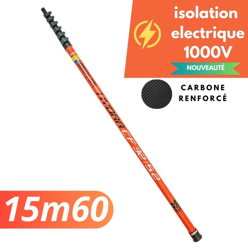 Item Hydra CFP 55/7.3 Reinforced Carbon Fiber Telescopic Pole