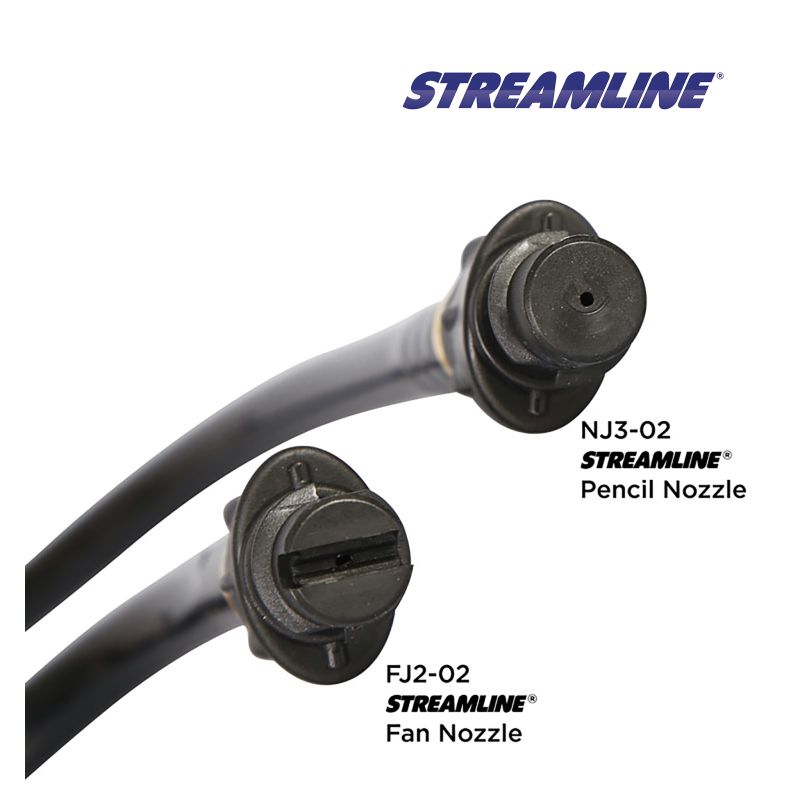 kit of 4 nozzles 2 fan jets 2 pencil jets for brush