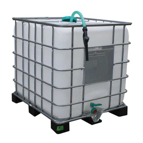 Item 1000L IBC tank with transfer pump