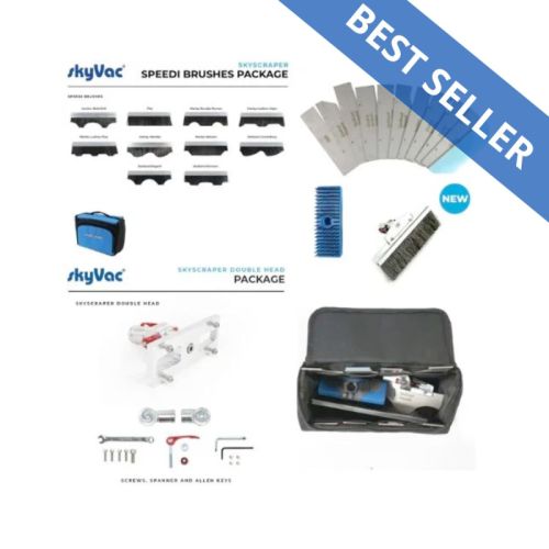 image SKYVAC® Skyscraper® FULL KIT double head, 10 speedi brushes, 11 blades + 2 brushes
