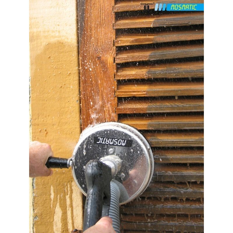 Mosmatic Surface Cleaner - 200mm with brush skirt and suction port 2x nozzles - 275 bar
