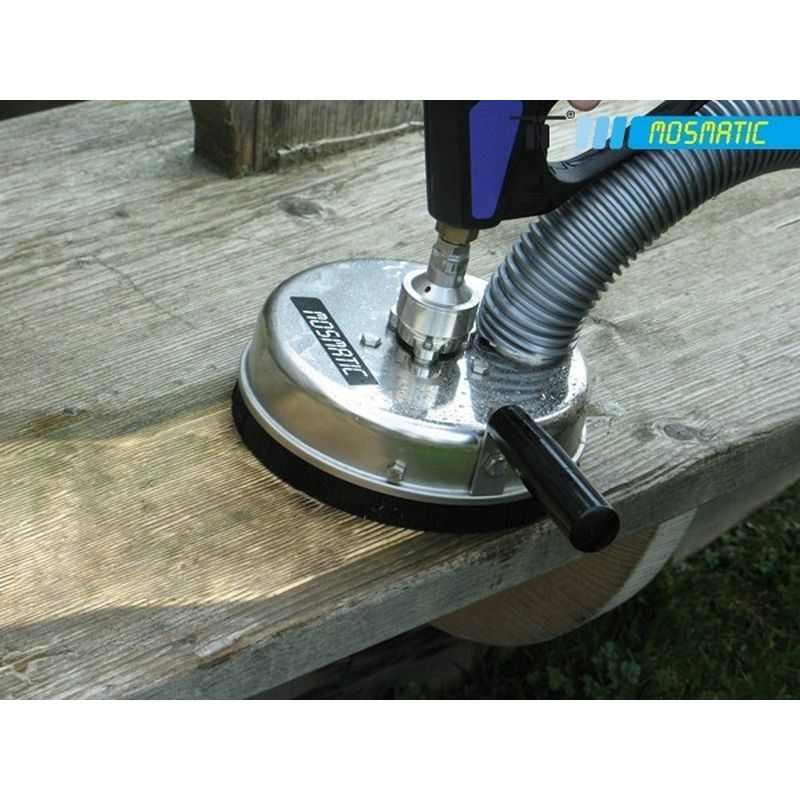 Mosmatic Surface Cleaner - 200mm with brush skirt and suction port 2x nozzles - 275 bar