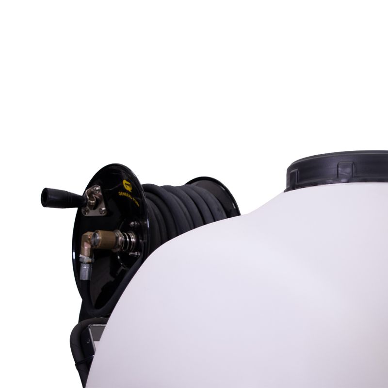 120L wheelbarrow-mounted high-pressure cleaner with Honda engine 12 L/min 150 bars with 15 m hose reel