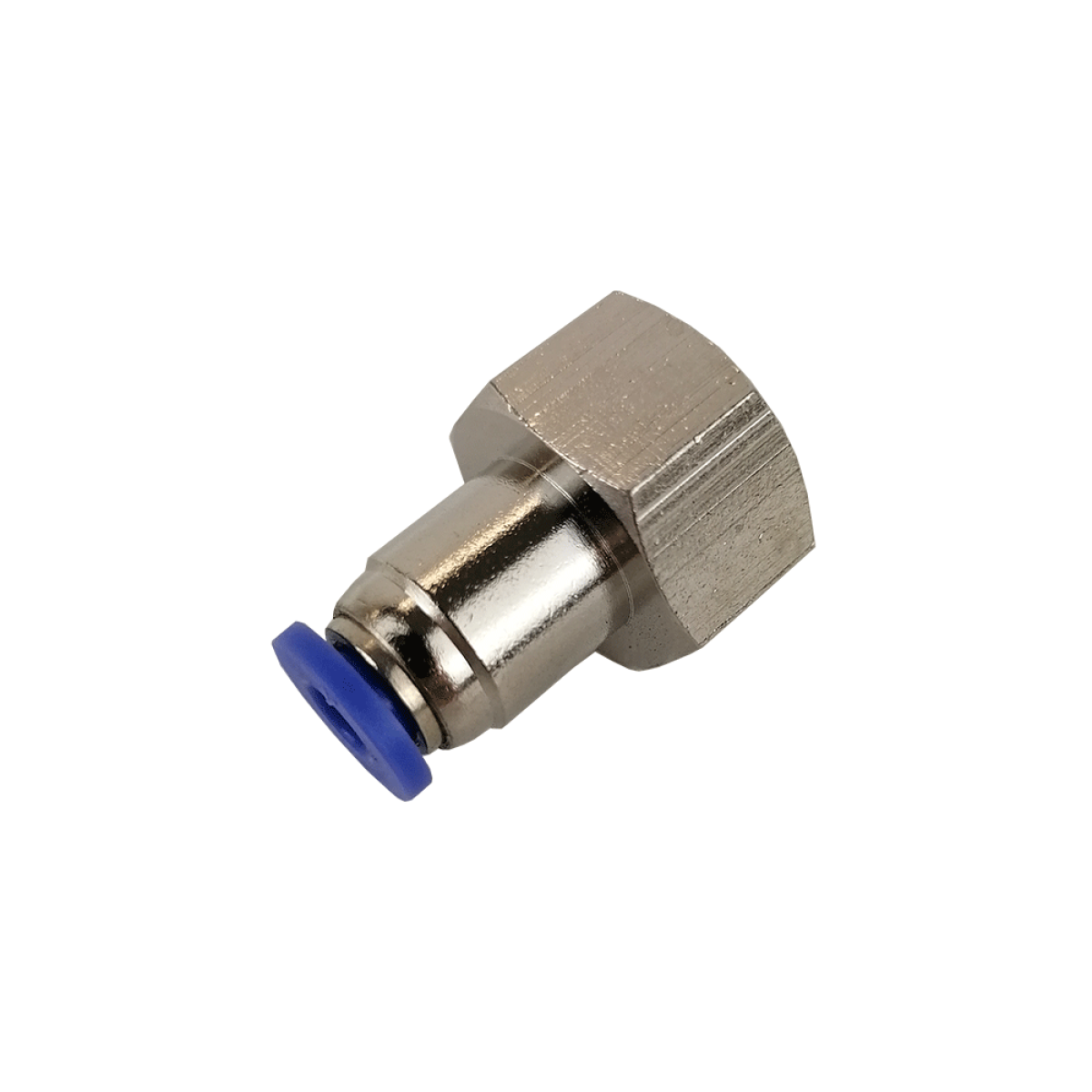 4mm Push Fit – 1/4 BSP Female Adapter Nickel Plated Brass