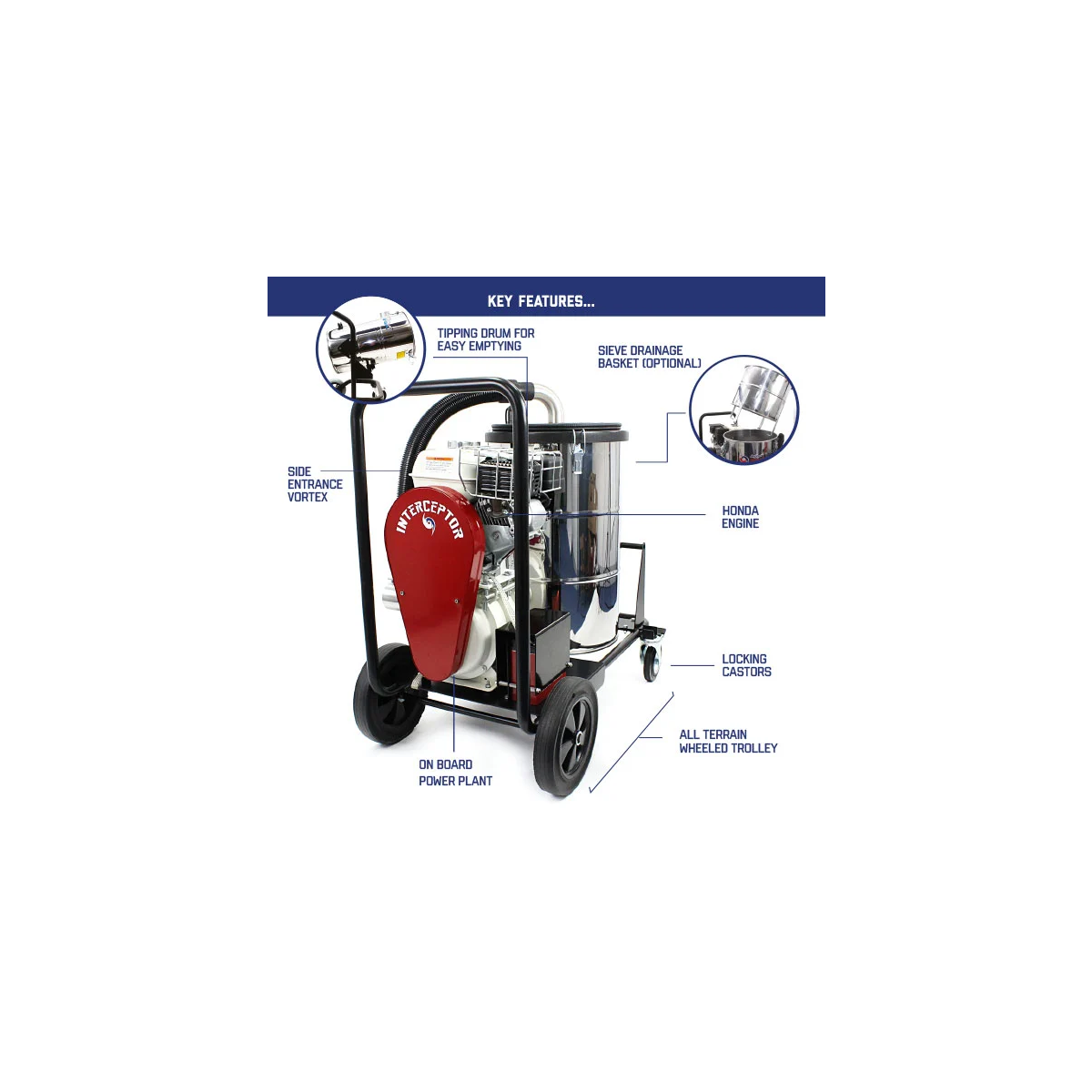skyVac® Interceptor Key Start / Elite Clamp Sections