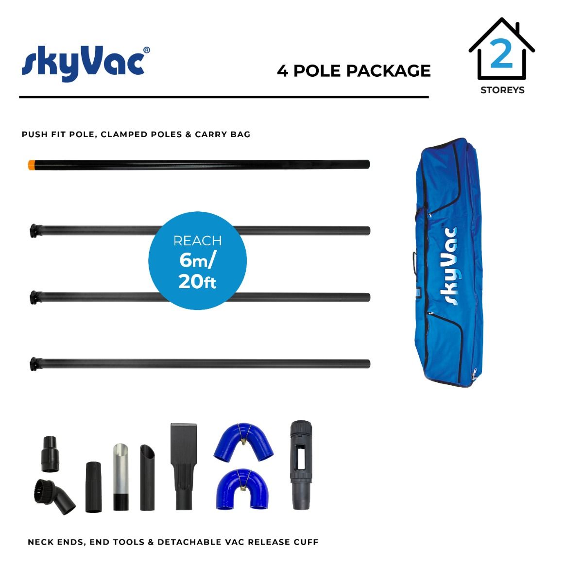 Item skyVac® kit 44 mm clamp suction section