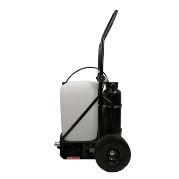25 L folding trolley with 6x18 demineralizing resin filter